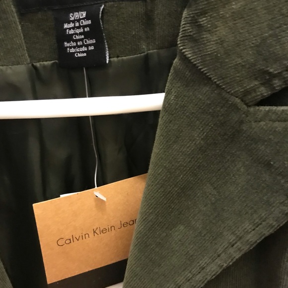 Corduroy Calvin Klein Jacket/Blazer NWT - Picture 3 of 4